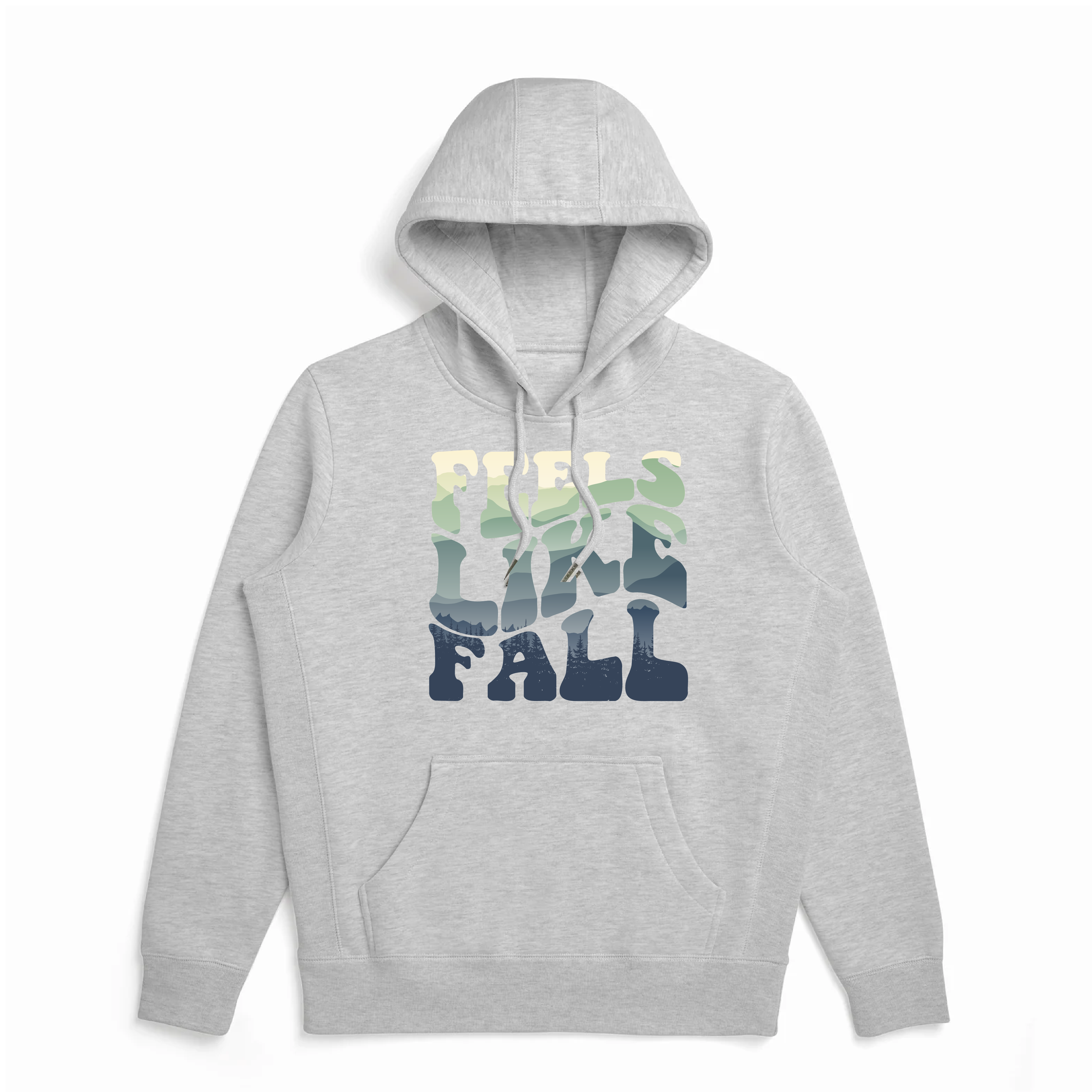 Gray Feels Like Fall Organic Cotton Hoodie