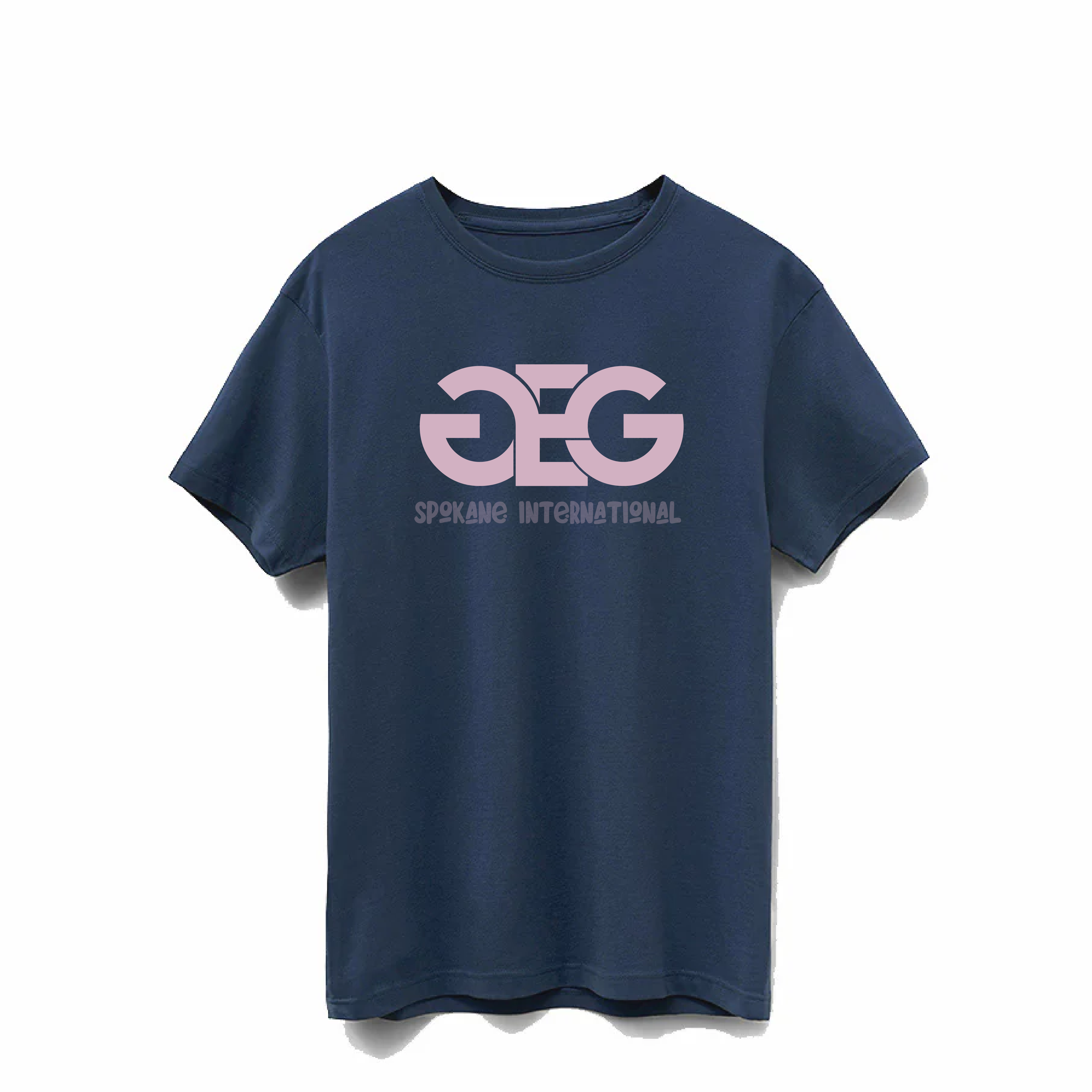 Navy GEG Airport Supima®  Cotton Tee