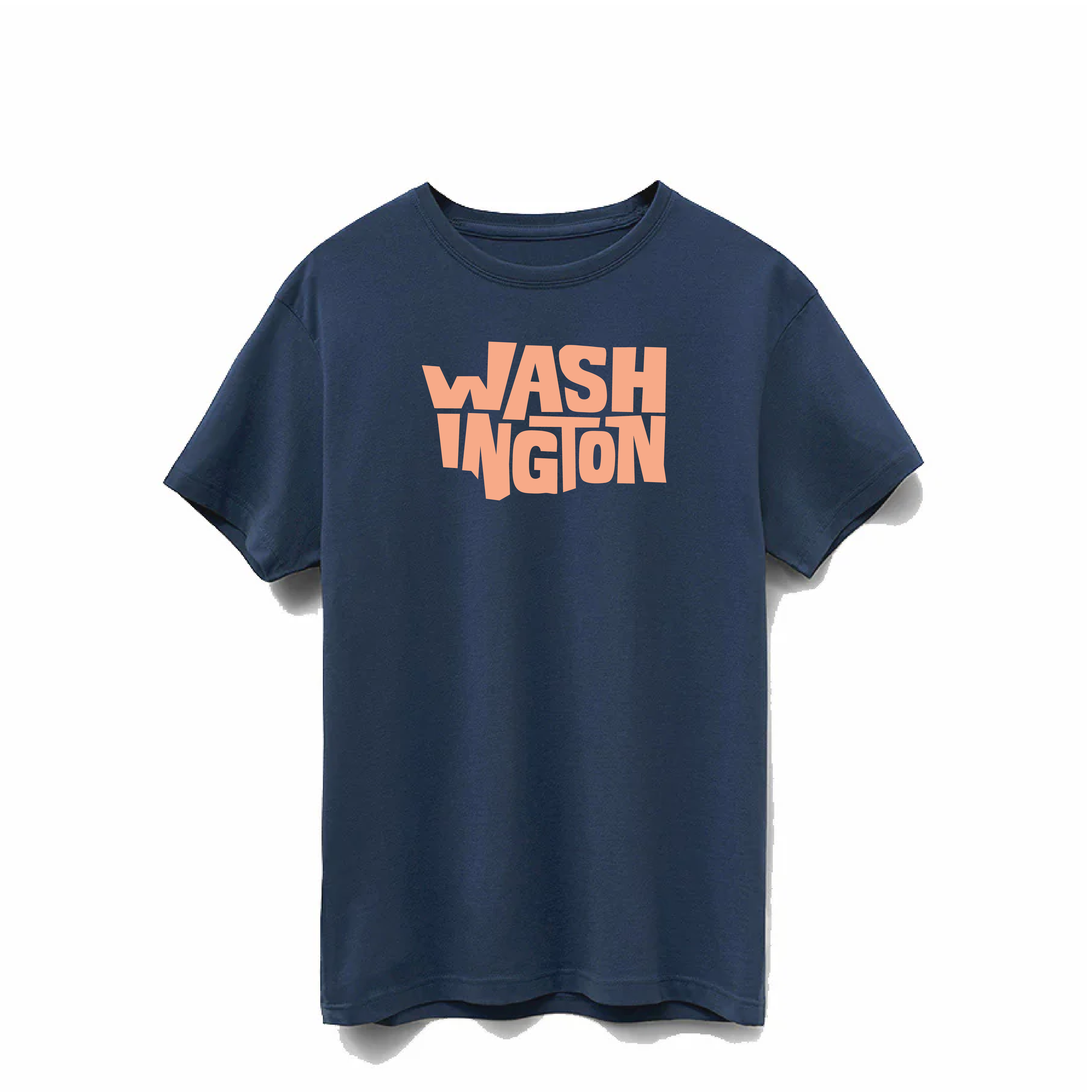 Navy Washington Supima®  Cotton Tee