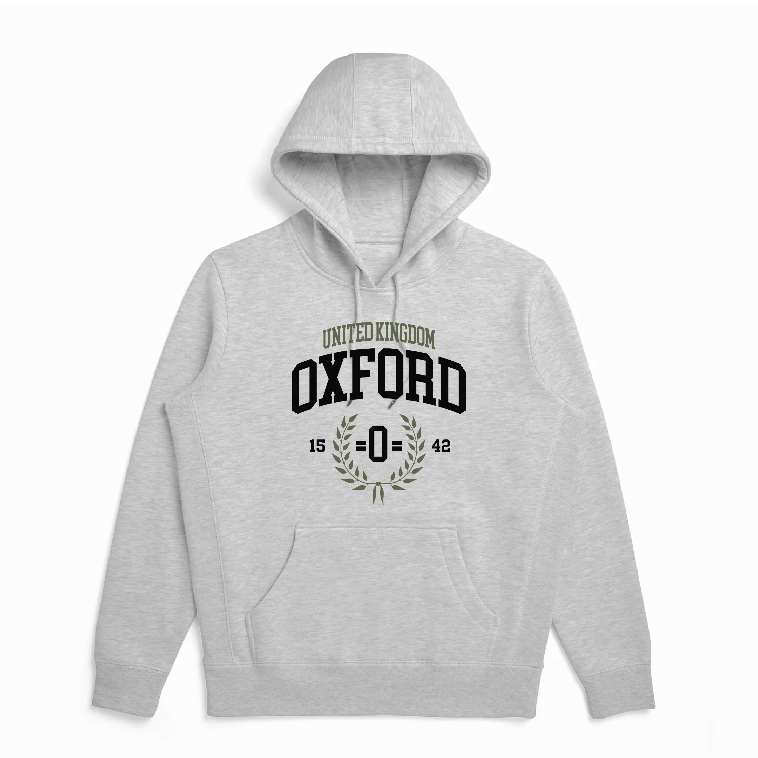 Gray Oxford Organic Cotton Hoodie